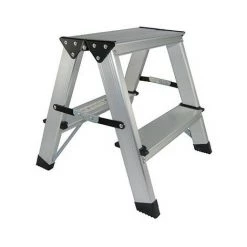 KORMAX Sgabello In Alluminio 2p.37x37cm Pieghevole