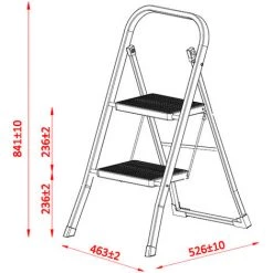 IVOL Escabeau Pliable 2 Marches 8 IVOL Escabeau Pliable 2 Marches -Pas Cher Échelle Magasin 58572711 4