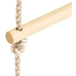 INLIFE Échelle De Corde Pour Enfants Bois Massif Et PE 30x168 Cm - Brun -Pas Cher Échelle Magasin 58692191 3