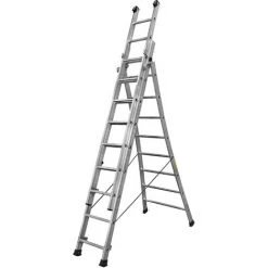 ECHELLE TRANSFORMABLE À BASE ÉVASÉE 3 PLANS CENTAURE PRT3 2M50 - 363308-- -Pas Cher Échelle Magasin 5887004 3