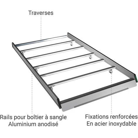 ECHELLE DIRECT - MATISERE Galerie De Toit Caddy 1.90 X 1.15 M - GALTOIT/C/L1H1 2 ECHELLE DIRECT - MATISERE Galerie De Toit Caddy 1.90 X 1.15 M - GALTOIT/C/L1H1 – Image 2