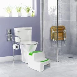MINKUROW Marche Pied Enfant, Escabeau Enfant, Petit Tabouret Plastique, Marchepied 2 Marches Antidéparant En Bas âge Pour Apprentissage De La Propreté / Salle De Bains / Cuisine Vert 8 MINKUROW Marche Pied Enfant, Escabeau Enfant, Petit Tabouret Plastique, Marchepied 2 Marches Antidéparant En Bas âge Pour Apprentissage De La Propreté / Salle De Bains / Cuisine Vert -Pas Cher Échelle Magasin 59478739 4