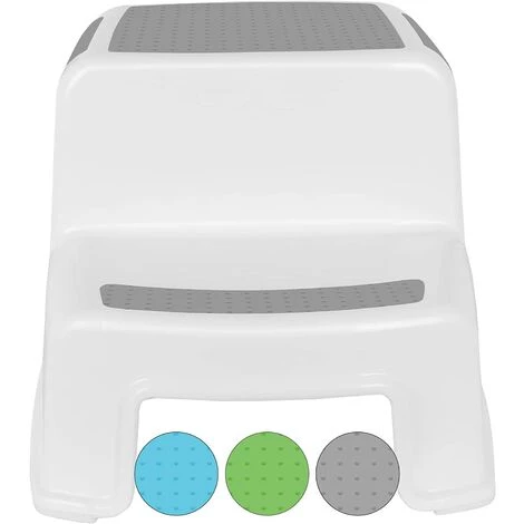 MINKUROW Marche Pied Enfant, Escabeau Enfant, Petit Tabouret Plastique, Marchepied 2 Marches Antidéparant En Bas âge Pour Apprentissage De La Propreté / Salle De Bains / Cuisine 1 MINKUROW Marche Pied Enfant, Escabeau Enfant, Petit Tabouret Plastique, Marchepied 2 Marches Antidéparant En Bas âge Pour Apprentissage De La Propreté / Salle De Bains / Cuisine