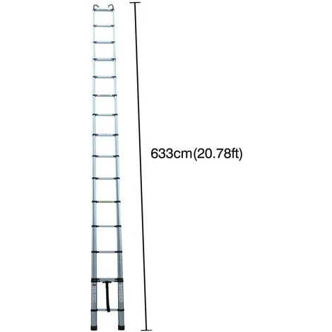 DAY PLUS 20,34 POUCES Échelle Polyvalente Échelle Télescopique De 6,2m Avec Crochet Amovible Échelle Pliante En Aluminium Échelle Antidérapante Extensible Robuste Capacité De Charge De 150 Kg/330 Lb MAX 4 DAY PLUS 20,34 POUCES Échelle Polyvalente Échelle Télescopique De 6,2m Avec Crochet Amovible Échelle Pliante En Aluminium Échelle Antidérapante Extensible Robuste Capacité De Charge De 150 Kg/330 Lb MAX – Image 4