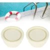 BENOBBY KIDS Bouchon D'échelle De Piscine, 2 Pièces Bouchon En Caoutchouc Pour échelle De Piscine Accessoire De Piscine Pour échelles De Piscine