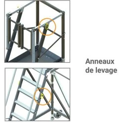 PLATEFORME DIRECT - MATISERE Plateforme D'accès - 6 Marches - Hauteur De Plateforme De 1.50m - ER6SL-SPD -Pas Cher Échelle Magasin 60193893 3