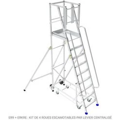 PLATEFORME DIRECT - MATISERE Plateforme D'accès - 6 Marches - Hauteur De Plateforme De 1.50m - ER6SL-SPD -Pas Cher Échelle Magasin 60193893 5