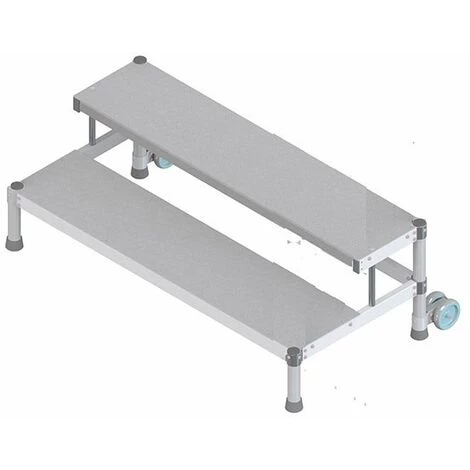 ESCABEAU DIRECT - MATISERE Marchepied Roulant 3 Marches - Hauteur De Travail Max 2.70m - Largeur 1.05m - MP3/100R 1 ESCABEAU DIRECT - MATISERE Marchepied Roulant 3 Marches - Hauteur De Travail Max 2.70m - Largeur 1.05m - MP3/100R