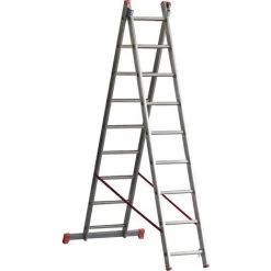 MARCHETTI 21045 ÉCHELLE DOUBLE TRANSFORMABLE OR211 - 11+11 MARCHES