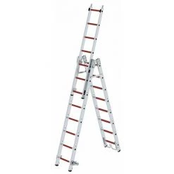 ECHELLE DIRECT - MATISERE Echelle Pompier - 2x8 + 1x7 Barreaux - Longueur 9.20m - 115093