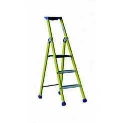 TUBESCA COMABI ESCABEAU 3 MARCHES PROFESSIONNEL SOCODA ALUMINIUM