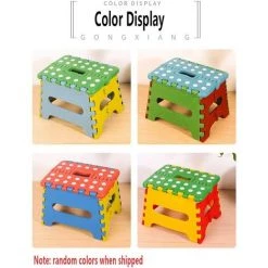 EINEMGELD Marchepied Pliant Portable, Petite Marche Pliante, Marche Antidérapante, Tabouret Pliant Pour Enfants Et Adultes, Poids Maximum De 220 Livres, Convient Pour La Cuisine, La Salle De Bain, Le Jardin (couleur Aléatoire) -Pas Cher Échelle Magasin 61195868 4