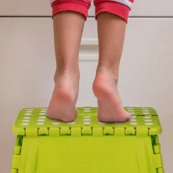 Relaxdays Tabouret Pliable, Antidérapant, 120 Kg De Capacité De Charge, Poignée,HxLxP 39 X 38,5 X 32 Cm, Bleu Clair 8 Relaxdays Tabouret Pliable, Antidérapant, 120 Kg De Capacité De Charge, Poignée,HxLxP 39 X 38,5 X 32 Cm, Bleu Clair -Pas Cher Échelle Magasin 61314040 4