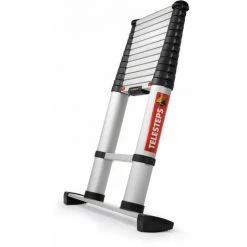 Echelle Télescopique CLASSICO LINE 3.80M + Barre Stabilisatrice + Pieds De Sécurité - TEL-60238AWS/PPS - Telesteps