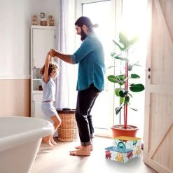 Relaxdays Marchepied Pour Enfants, Petit Tabouret, 2 Marches, Hauteur 25 Cm, Salle Bain, MDF, Accès Lavabo, Multicolore -Pas Cher Échelle Magasin 63725599 4