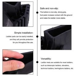 TINOR Couvre-pieds D'échelle Pieds Pieds D'échelle D'extension Échelle Patins En Caoutchouc Antidérapants Pieds De Remplacement D'échelle Universel Antidérapants En Caoutchouc Pour Échelle（4 Pièces） -Pas Cher Échelle Magasin 64028978 3