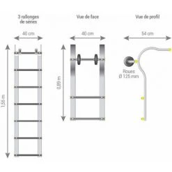 ECHELLE DIRECT - MATISERE Echelle De Toit 7.10m Avec Crochet (4 échelles 1.55m + 1 Crochet) - ECHTOIT/710-E25 7 ECHELLE DIRECT - MATISERE Echelle De Toit 7.10m Avec Crochet (4 échelles 1.55m + 1 Crochet) - ECHTOIT/710-E25 -Pas Cher Échelle Magasin 64152278 3