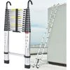 DAY PLUS 6,2M Échelle Télescopique, Échelle Pliante Aluminum Avec 2 Crochets, Echelle Pliable Polyvalente Pour Loft, Maison, Jardin, Capacité De 330 Lbs