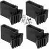 Dontodent Couvre-pieds D'échelle Pieds Pieds D'échelle D'extension Échelle Patins En Caoutchouc Antidérapants Pieds De Remplacement D'échelle Universel Antidérapants En Caoutchouc （4pcs）