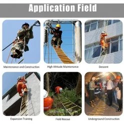 JN.SONGS Échelles De Secours 5M Avec Mousquetons Échelle De Corde De Sauvetage Pour Évacuation De Fenêtre, Balcon -Pas Cher Échelle Magasin 65672181 5