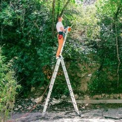 HOSTRÖM Echelle Transformable 3 Plans StablePro, Extensible Coulissante Et En Aluminium, 3x9 Marches, 6 Positions, Hauteur Max 6,10 M, Garantie 5 Ans, Charge Maximale 150kg, Hostrom -Pas Cher Échelle Magasin 65677593 4