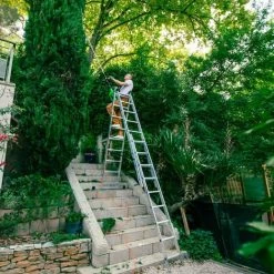 HOSTRÖM Echelle Transformable 3 Plans StablePro, Extensible Coulissante Et En Aluminium, 3x9 Marches, 6 Positions, Hauteur Max 6,10 M, Garantie 5 Ans, Charge Maximale 150kg, Hostrom -Pas Cher Échelle Magasin 65677593 5