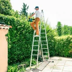 HOSTRÖM Echelle Transformable 2 Plans StablePro, Extensible Coulissante Et En Aluminium, 2x13 Marches, 3 Positions, Hauteur Max 6,55 M, Garantie 5 Ans, Charge Maximale 150kg, Hostrom -Pas Cher Échelle Magasin 65726540 4