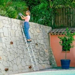 HOSTRÖM Echelle Simple StablePro 9 Marches En Aluminium, Hauteur Max 3,47 M, Garantie 5 Ans, Charge Maximale 150kg, Hostrom -Pas Cher Échelle Magasin 65821269 5