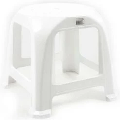 BRICOMARTEAU Tabouret Step Plastique Blanc (34 X 34 X 31 Cm)