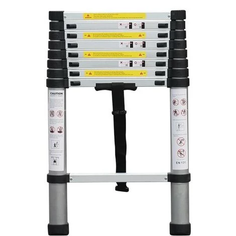 SECURY-T MONACO Echelle Télescopique Aluminium 9 Marches H 2.6M 1 SECURY-T MONACO Echelle Télescopique Aluminium 9 Marches H 2.6M