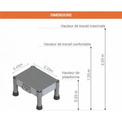 ESCABEAU DIRECT - MATISERE Marchepied Aluminium - 1 Marche - MP1-40 5 ESCABEAU DIRECT - MATISERE Marchepied Aluminium - 1 Marche - MP1-40 -Pas Cher Échelle Magasin 6598067 3
