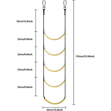 DONTODENT Échelle De Corde De Bateau, Échelle De Corde De Pêche D'extension D'échelle De Corde De Bateau Portable Pour Bateau Gonflable, Kayak - Rouge 4 Étapes 5 DONTODENT Échelle De Corde De Bateau, Échelle De Corde De Pêche D'extension D'échelle De Corde De Bateau Portable Pour Bateau Gonflable, Kayak - Rouge 4 Étapes – Image 5
