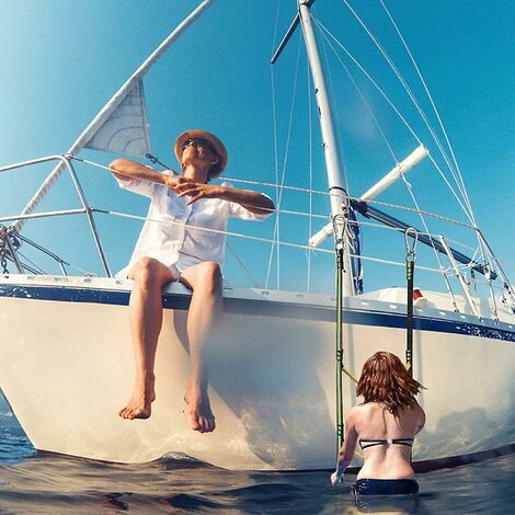 DONTODENT Échelle De Corde De Bateau, Échelle De Corde De Pêche D'extension D'échelle De Corde De Bateau Portable Pour Bateau Gonflable, Kayak - Jaune 5 Étapes 5 DONTODENT Échelle De Corde De Bateau, Échelle De Corde De Pêche D'extension D'échelle De Corde De Bateau Portable Pour Bateau Gonflable, Kayak - Jaune 5 Étapes – Image 5