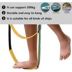 DONTODENT Échelle De Corde De Bateau, Échelle De Corde De Pêche D'extension D'échelle De Corde De Bateau Portable Pour Bateau Gonflable, Kayak - Jaune 4 Étapes 8 DONTODENT Échelle De Corde De Bateau, Échelle De Corde De Pêche D'extension D'échelle De Corde De Bateau Portable Pour Bateau Gonflable, Kayak - Jaune 4 Étapes -Pas Cher Échelle Magasin 66971367 4