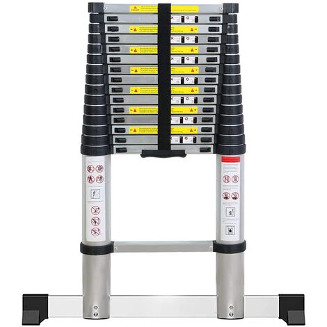 SKECTEN Échelle Télescopique En Aluminium De 4,7 M, Antidérapante, échelle Polyvalente, Charge Maximale : 150 Kg 2 SKECTEN Échelle Télescopique En Aluminium De 4,7 M, Antidérapante, échelle Polyvalente, Charge Maximale : 150 Kg – Image 2
