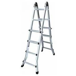 Échelle Télescopique Multifonctionnelle 2x4+4 Marches En131-4 Edm