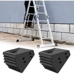 ENLENK Pieds D'échelle - 4Pcs Pieds Antidérapants Housse Tapis De Pied D'échelle En Caoutchouc Accessoires D'échelle Pliante -Pas Cher Échelle Magasin 67681141 3
