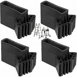 GRID COOL Couvre-pieds D'échelle Pieds Pieds D'échelle D'extension Échelle Patins En Caoutchouc Antidérapants Pieds De Remplacement D'échelle Universel Antidérapants En Caoutchouc, （4pcs）