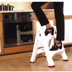 CURVER 155160 - Tabouret Pliable 2 Marches Anthracite -Pas Cher Échelle Magasin 68786047 3