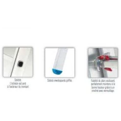 TUBESCA COMABI Tubesca - Echelle Coulisse à Main 2 Plans 10+10 échelons Haut. D'accès Max 5,69 Mm - STARLINE S+ -Pas Cher Échelle Magasin 6918952 4