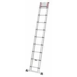 Hailo - Echelle Télescopique 13 Marches Haut. De Travail 4,50m - FlexiLine