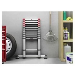 Hailo - Echelle Télescopique 13 Marches Haut. De Travail 4,50m - FlexiLine -Pas Cher Échelle Magasin 6919422 3