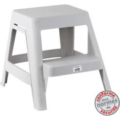 NOVAP Marchepied 2 Marches Blanc Moucheté - 5161005