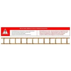 Outifrance - Échelle Couvreur En Bois Pliante 24 échelons 6 M (2 X 3 M) -Pas Cher Échelle Magasin 76223 3