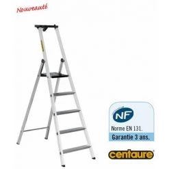 Centaure – Escabeau Aluminium Laqué 3 Marches 2,60m - MB