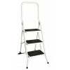 FACILITYS Marchepied Escabeau Acier 3 Marches Larges Sécurité