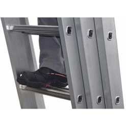 Centaure Echelle Coulissante 3 Plans à Corde C3 STAB' 3m80/8m95 -Pas Cher Échelle Magasin 8355191 3