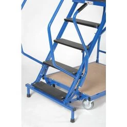 ESCALIER DIRECT - MATISERE Escabeau Roulant De 5 Marches. Hauteur De Travail Maximale De 3.10m - ESRB05D1W -Pas Cher Échelle Magasin 9385322 4