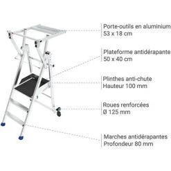 ESCABEAU DIRECT - MATISERE Escabeau Pro 9 Marches - PIRL9RM -Pas Cher Échelle Magasin 9385335 3
