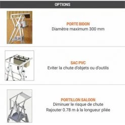 ESCABEAU DIRECT - MATISERE Escabeau Pro 5 Marches - PIRL5RM -Pas Cher Échelle Magasin 9385339 4